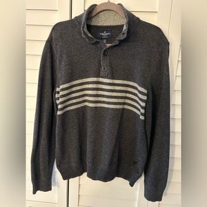 American Eagle, Classic Fit Gray Sweater, L